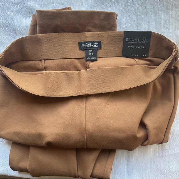 Rachel Zoe Women's Brown Hi-Rise Wide-Leg Pants, size 6 - Picture 4 of 7